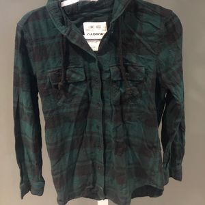 Garage Long sleeve Plaid Shirt